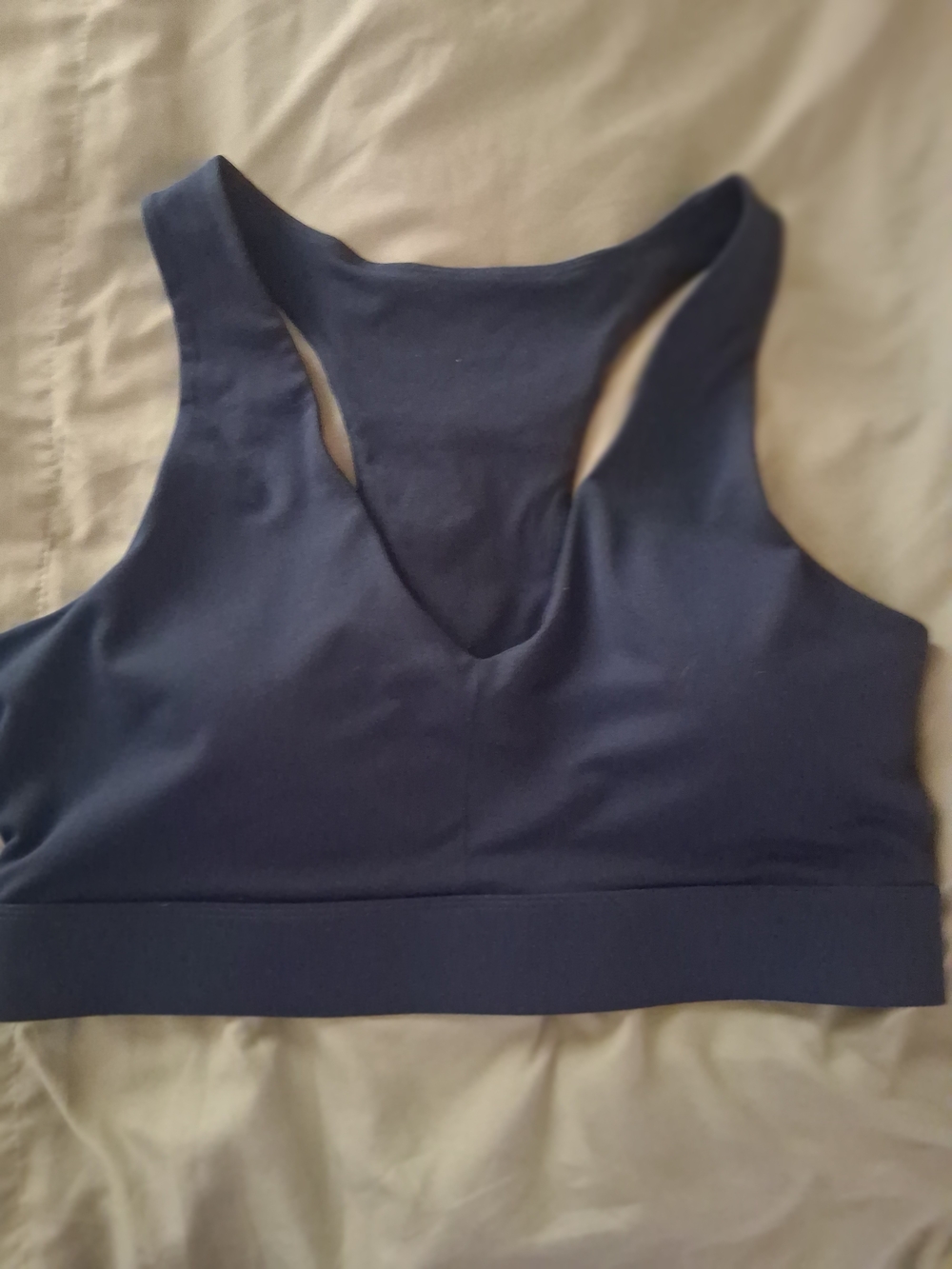 Fabletics Navy Racerback Sports Bra - Picture 4 of 4